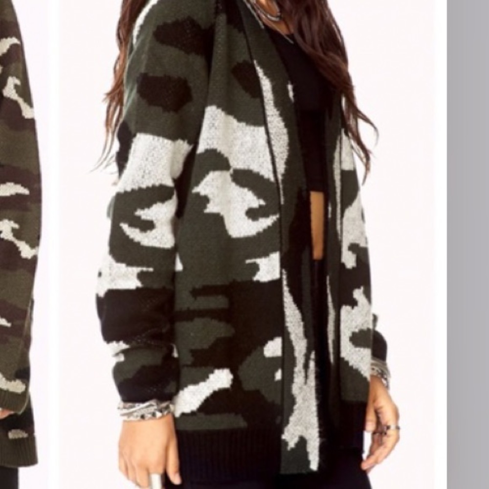 Camo Cardigan